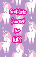 Gratitude Journal for Kids: 5-Minute Daily Diary of Positivity with Cute Unicorn Matte Cover Design Notebook Prompts to Write In Per Day - Perfect Gift for Girls, Boys, Teens, 