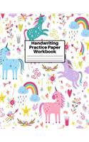 Handwriting Practice Paper Workbook
