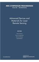 Advanced Devices and Materials for Laser Remote Sensing: Volume 883