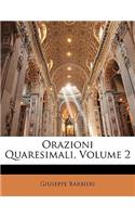 Orazioni Quaresimali, Volume 2