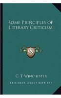 Some Principles of Literary Criticism
