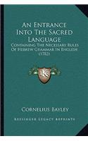 An Entrance Into The Sacred Language