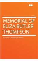 Memorial of Eliza Butler Thompson