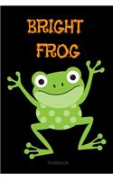 Bright Frog Composition Notebook: College Ruled Notebook - Lined Journal -School supplies Book Notes- back to school Gift Kids -