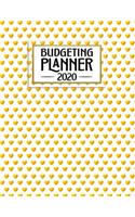 Budgeting Planner: Gold Heart Love Pattern - Easy to Use - Daily Weekly Monthly Calendar Expense Tracker - Debt Reduction - Budget Planner - Monthly BIlls - Financial (1 2020 January - December One Year Personal Financial Goal Workbook)