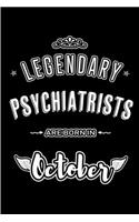 Legendary Psychiatrists are born in October: Blank Line Journal, Notebook or Diary is Perfect for the October Borns. Makes an Awesome Birthday Gift and an Alternative to B-day Present or a Card