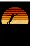 Fencer Notebook: Vintage Sunset Fencing 6 x 9 Dotted Dot Grid Journal Gift For Fencers And Fencing Lovers (108 Pages)