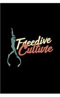 Freedive culture: 6x9 freediving - grid - squared paper - notebook - notes