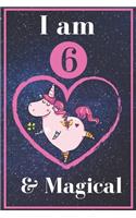 Unicorn Journal I am 6 & Magical!