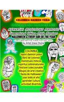 COLOMBIA Japón daimon yokai libro de colorear monstruos míticos espíritus sobrenaturales folclore coleccionable dibujos de arte creativo fiesta de Halloween usar todo el año aprender cultura actividad divertida: Bolivia Daimon Yokai Coloring Activity Col