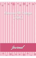 Gamma Phi Omega: Line Ruled Sorority Girls Journal - Great Present for Big or Lil Sister