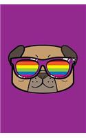 Pug LGBT: Journal, Diary, Notebook for Pug Lover, Lightly Lined, 110 Pages, Perfect for Notes and Journaling