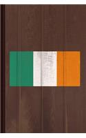 Ireland Flag Journal Notebook: Blank Lined Ruled for Writing 6x9 110 Pages