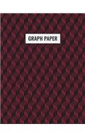 Graph Paper: Graphing Paper - Geometric Wine 3D Cubes