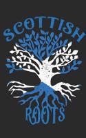Scottish Roots Notebook Journal: 120 Blank Lined Pages Softcover Notes Journal, College Ruled Composition Notebook, 6x9 Tree with Flag of Scotland Design Cover(27 Funny Gifts for a Friend)
