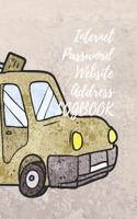 Internet Password Website Address Logbook