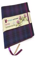 Guest Book - Kinloch Anderson Thistle Tartan cloth: Waverley Scotland Genuine Tartan Commonplace Series (16cm x 24cm)(Waverley Scotland Tartan Cloth Commonplace Stationery range/Gift/Stationery/Plaid Stationery items)