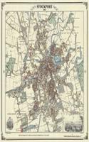 Stockport 1845 Map