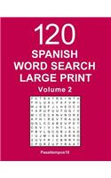Spanish Word Search Large Print