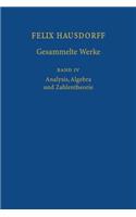 Felix Hausdorff - Gesammelte Werke Band IV