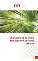 Changement de micro température et forme urbaine