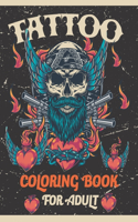 Tattoo coloring book for adults