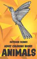 Adult Coloring Books Outdoor Scenes - Animals