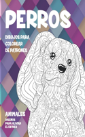 Dibujos para colorear de patrones - Diseños para aliviar el estrés - Animales - Perros