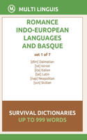 Romance Languages and Basque Language Survival Dictionaries (Set 1 of 7)