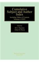 Cumulative Subject and Author Index, Including Tables of Contents Volumes 1-23