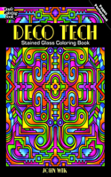 Deco Tech Stained Glass Coloring Book