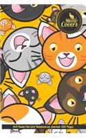 Meow Covers 6x9 Bullet Dot Grit Notebook an Journal -100 Pages
