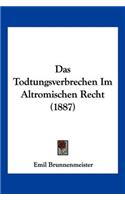 Das Todtungsverbrechen Im Altromischen Recht (1887)