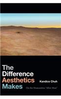 Difference Aesthetics Makes: On the Humanities "After Man"