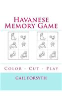 Havanese Memory Game: Color - Cut - Play