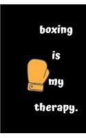 Boxing is my therapy