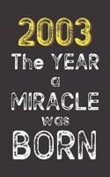 2003 The Year a Miracle was Born