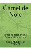 Carnet de Note