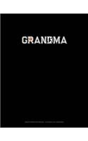 Grandma (With Basketball Graphics): Graph Paper Notebook - 0.25 Inch (1/4") Squares(1279 Graph Paper Notebook - 0.25 Inch (1/4" Squares)