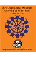 Easy Ornamental Mandala Coloring Book For Kids