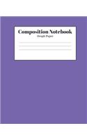 Composition Notebook - Graph Paper: Purple Lined School Journal for Children Kids Girls Boys Teens