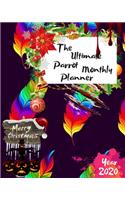 The Ultimate Merry Christmas Parrot Monthly Planner Year 2020
