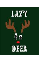 Lazy Deer: Blank 8" x 10" 200 Pages Thick Unruled Sketchbook DIY Journal