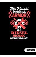 My knight in shining armor is a diesel mechanic with greasy hands. Notebook