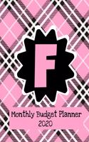 Monthly Budget Planner 2020