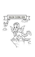Dragon Coloring Book: Dragon Lover Gifts for Kids 3-8 9-12, Boys or Girls - Cute Stress Relief Dragon Birthday Coloring Book Made in USA