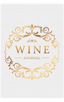 Wine Journal: Wine Tasting Notebook & Diary - Elegant Gold and Grey Dotted Design(8 Gifts for Wine Lovers)