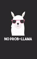 Llama Notebook: Funny Alpaca Graph Paper Dairy Journal 6x9 inches with 120 Lined Pages