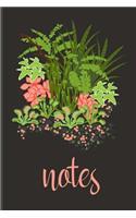 Notes: Carnivorous plants notebook, blank journal, composition book, 6x9 unlined