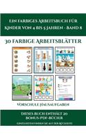 Vorschule Hausaufgaben (Ein farbiges Arbeitsbuch für Kinder von 4 bis 5 Jahren - Band 8): 30 farbige Arbeitsblätter. Der Preis dieses Buches beinhaltet die Erlaubnis, 20 weitere Bücher der Reihe kostenlos im PDF-Format herunterzuladen(5 Vorschule Hausaufgaben)